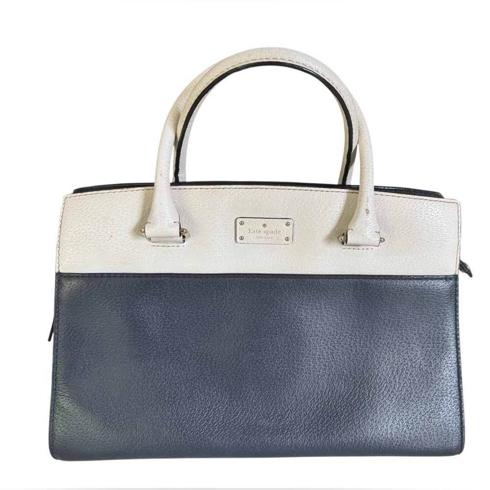 Kate Spade New York Blue and White Satchel Bag